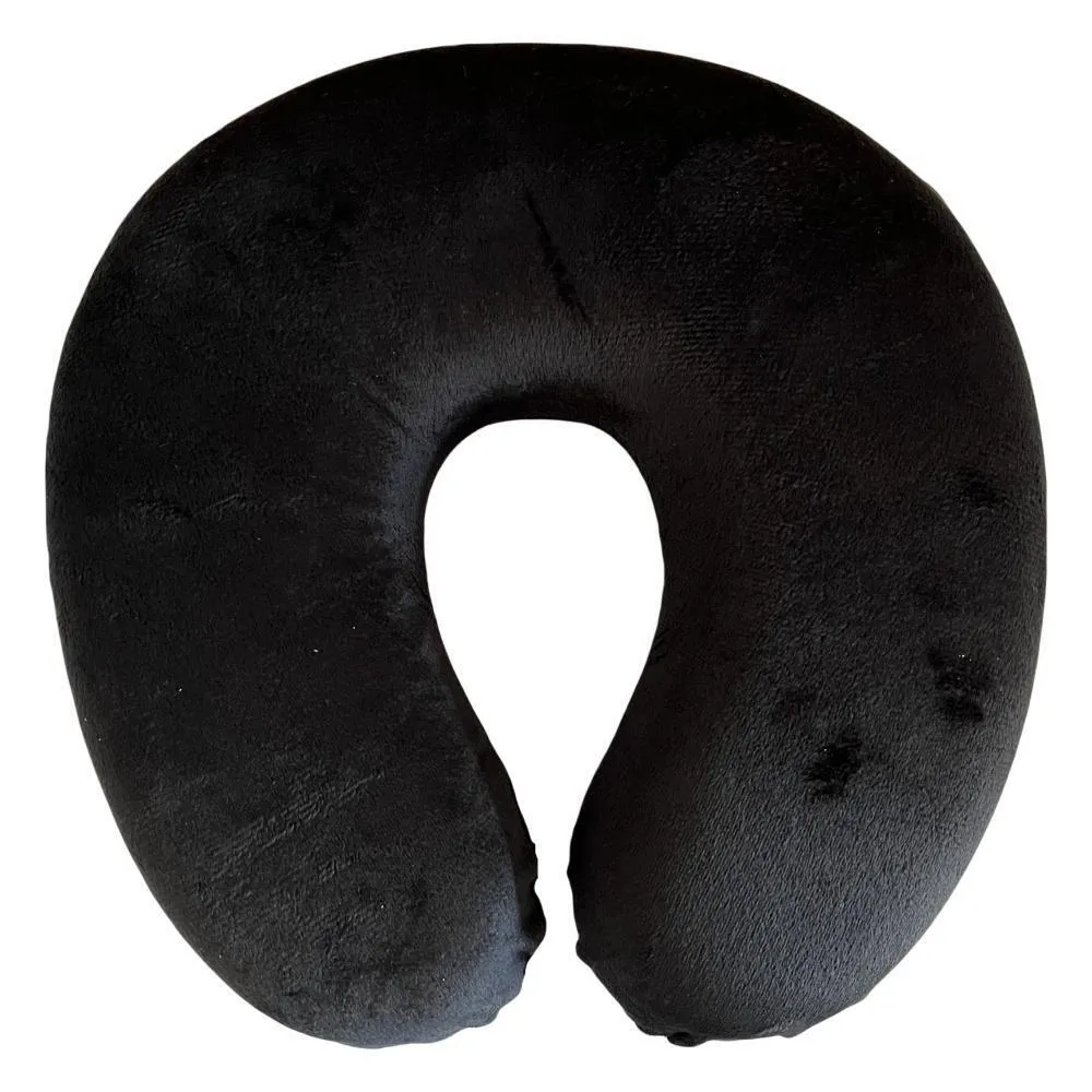 2 X Memory Foam Travel Neck Pillow with Adjustable Closure