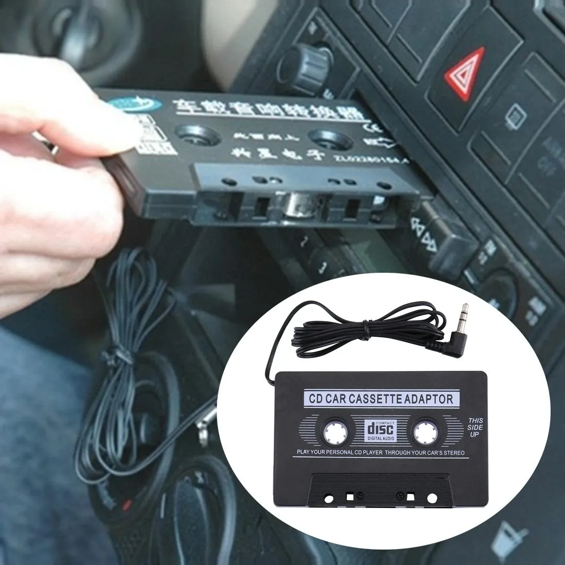 3.5Mm Car Cassette Adapter For Ipod / Mp3 / Mp4 - Aux Cable