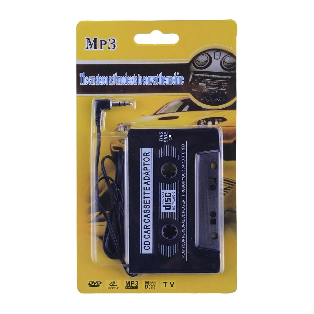 3.5Mm Car Cassette Adapter For Ipod / Mp3 / Mp4 - Aux Cable