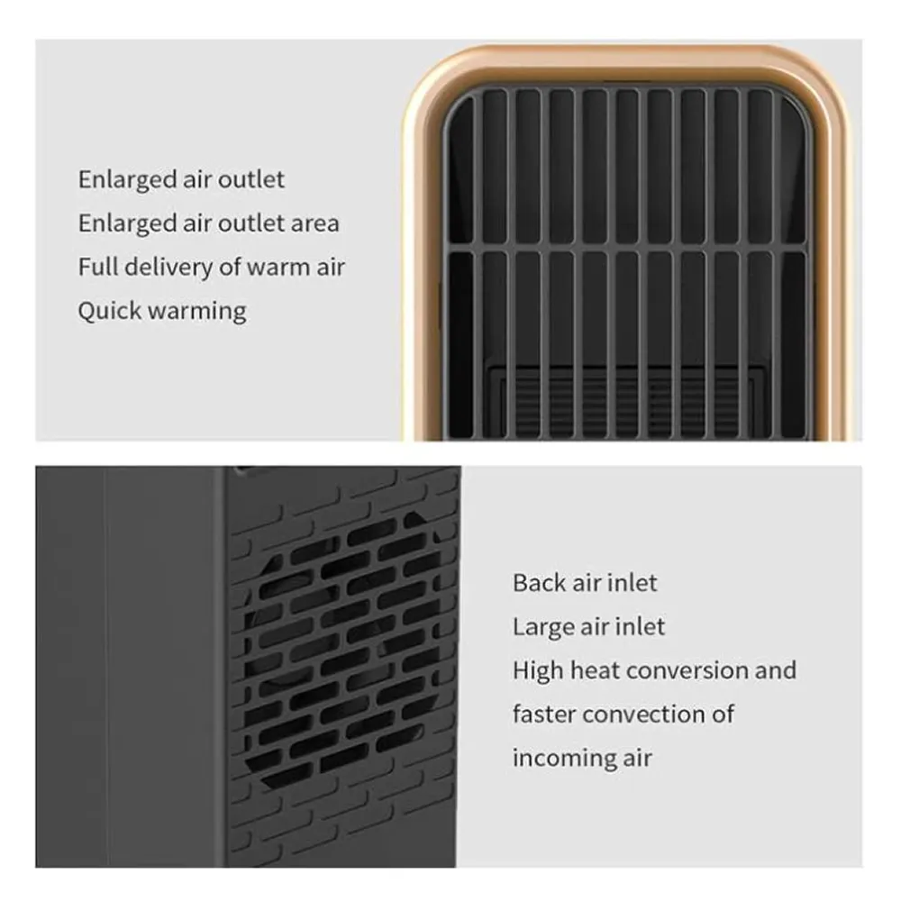 500W Quick Heating Quiet Fan Heater 1831508