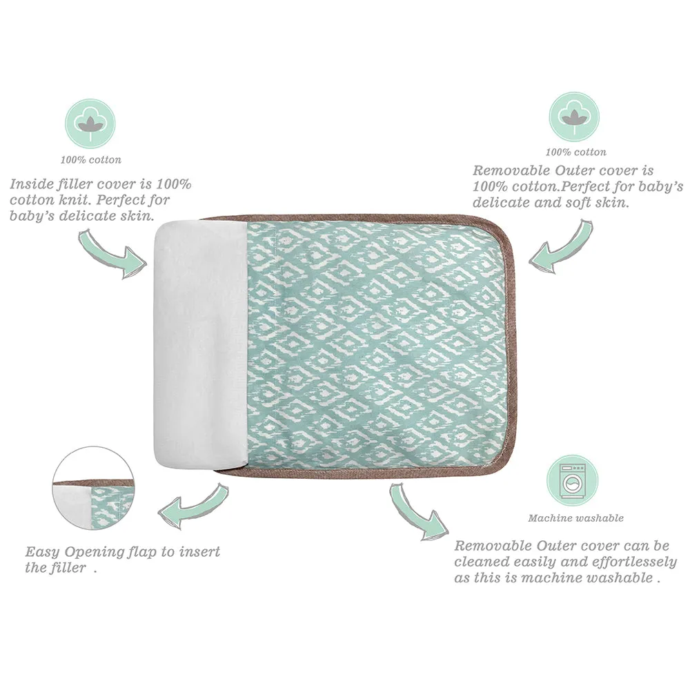Abracadabra Head Shaping Mustard Seed Rai Pillow with Lavender Essentail Oil (Savanna) - Green