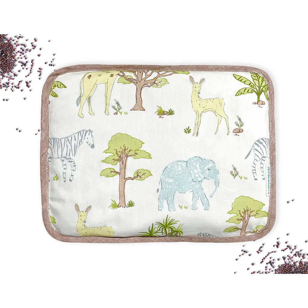 Abracadabra Head Shaping Mustard Seed Rai Pillow with Lavender Essentail Oil (Savanna) - Green