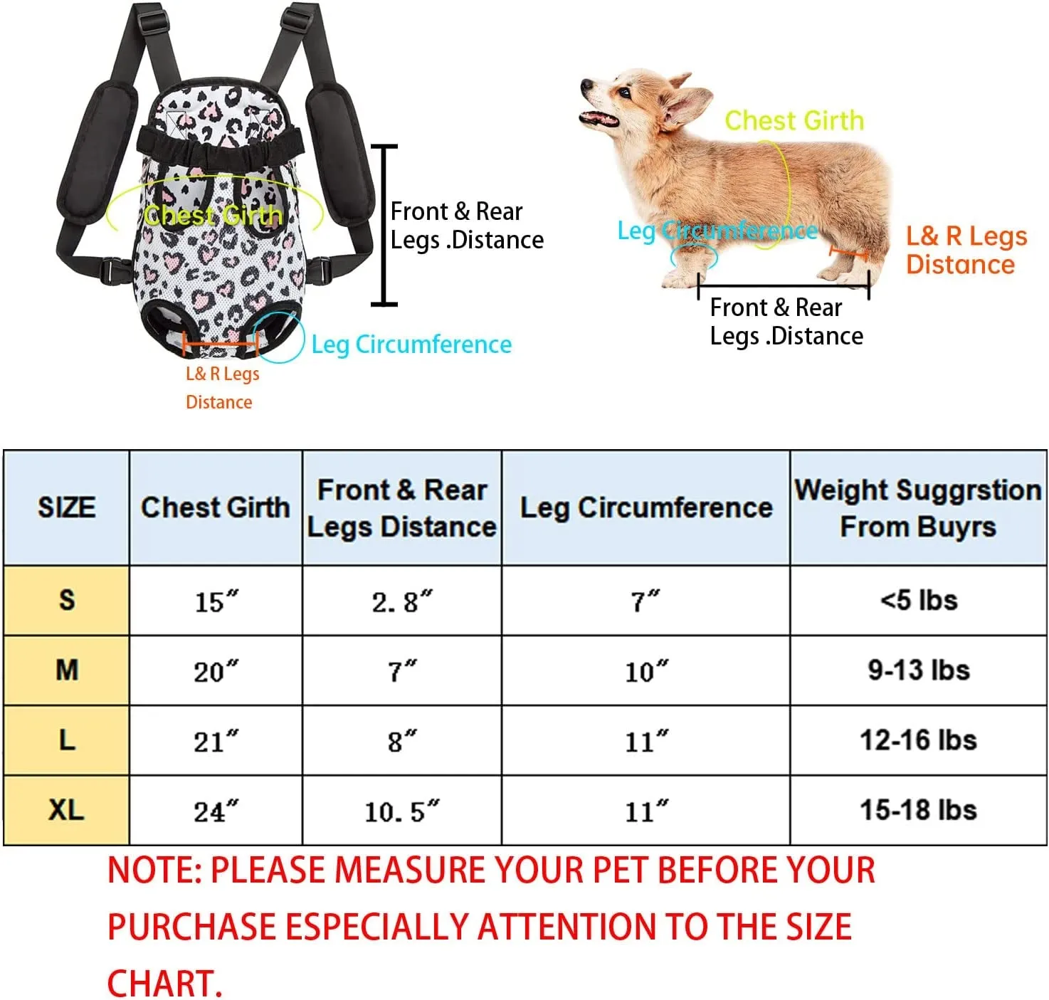 Adjustable Pet Carrier Backpack