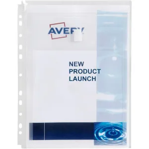 Avery 47902 Pocket Expandable A4 50 Sheets Clear Pack 5