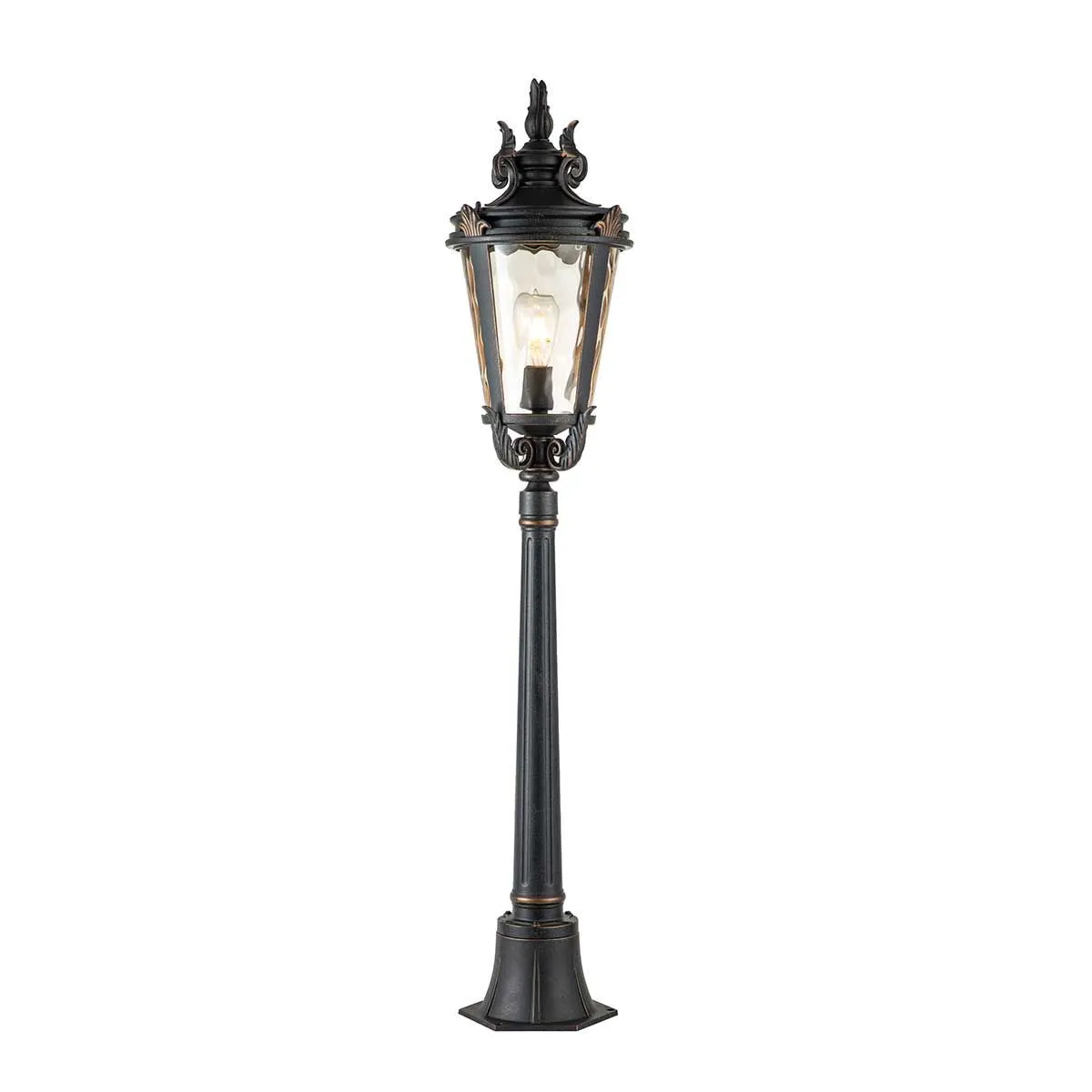 Baltimore 1 Light Medium/Large Pillar - Weathered Bronze IP44 E27