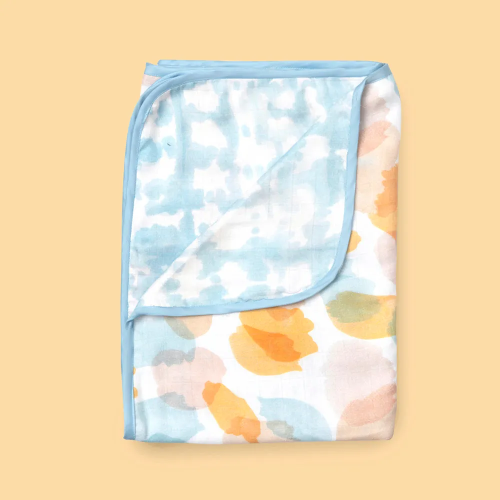 Bamboo Muslin Blanket - Shibori