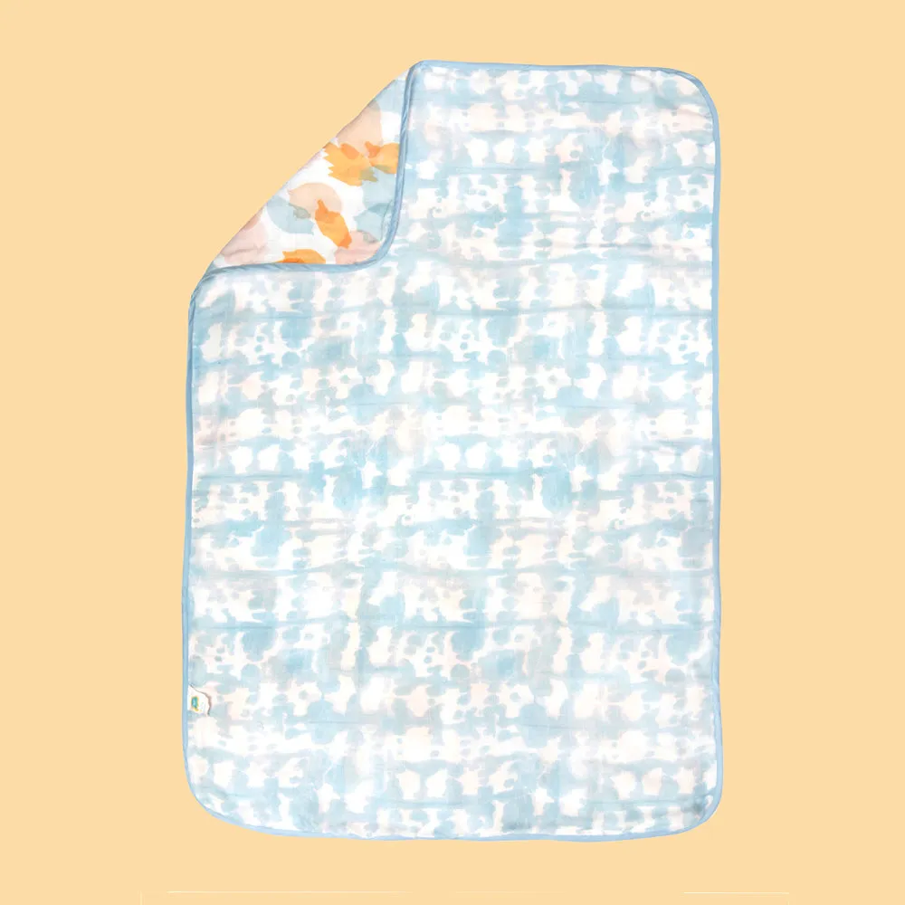 Bamboo Muslin Blanket - Shibori