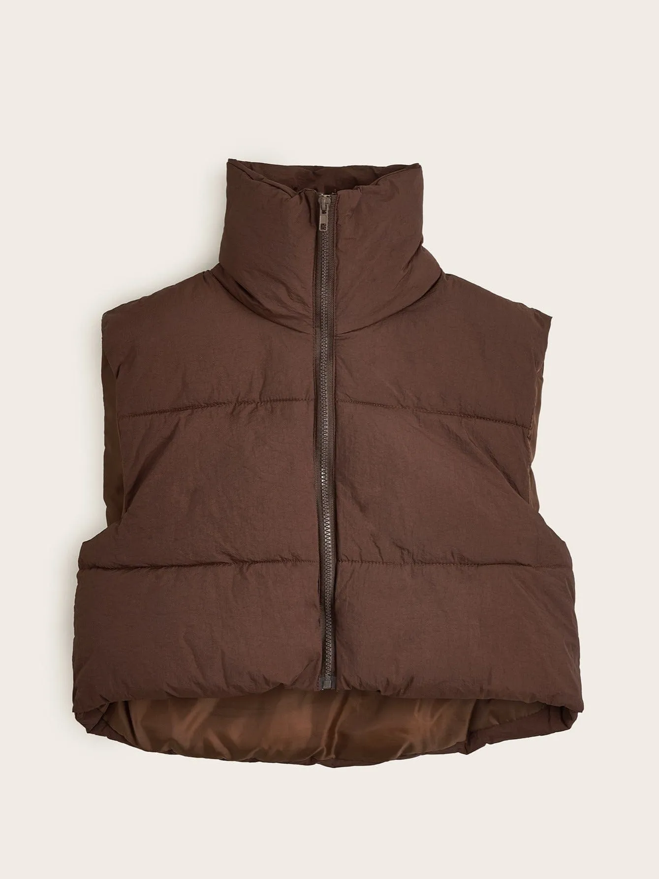 Black Quilted Padded Vest