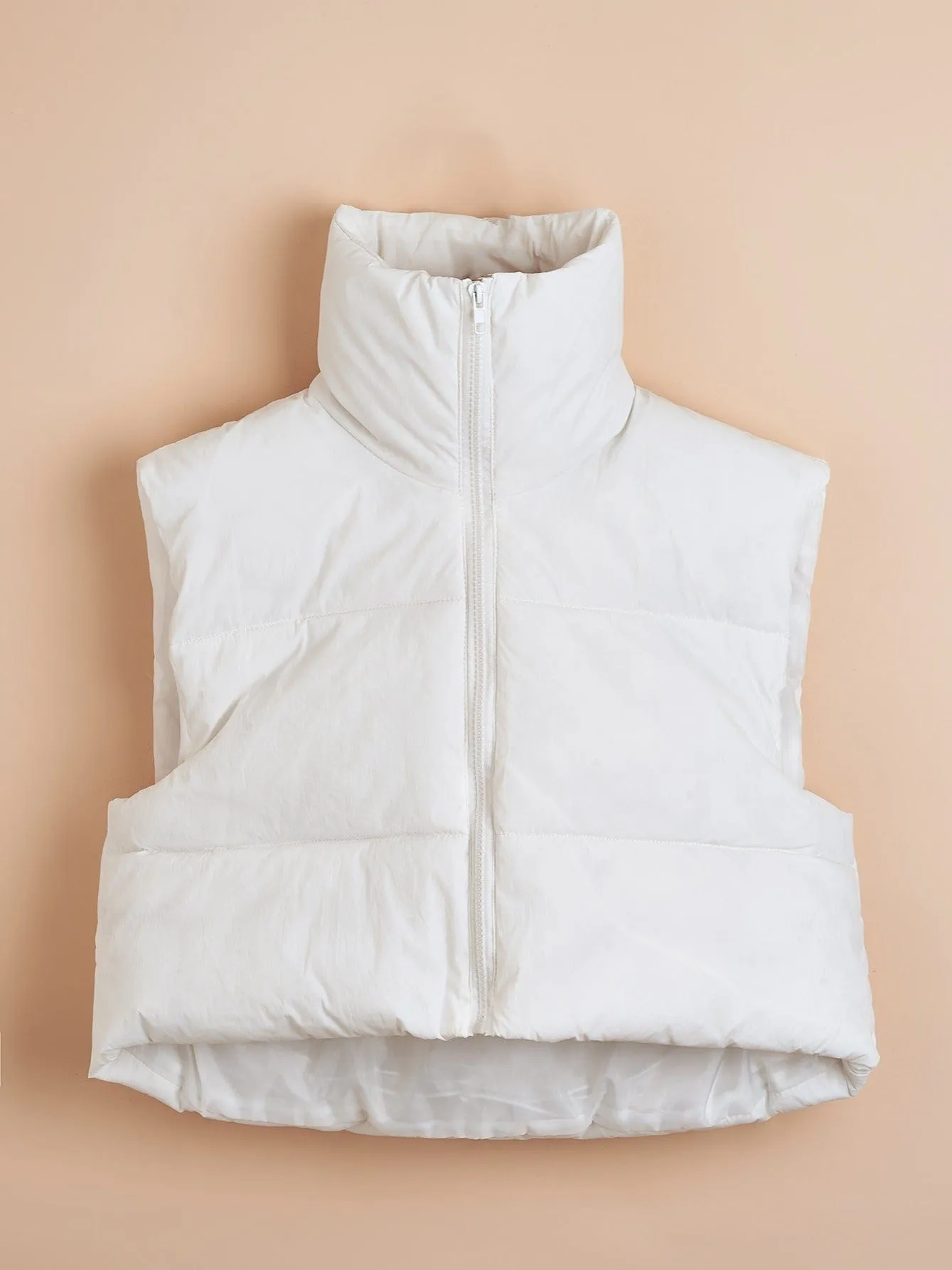 Black Quilted Padded Vest