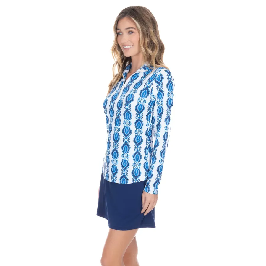 Cabana Life Performance Zip Top 594-SA-1225 - San Sebastian