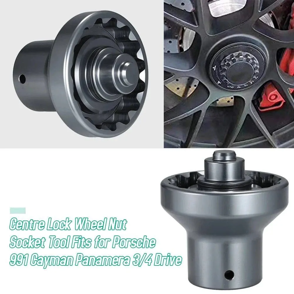 Centre Lock Wheel Nut Socket Tool Replacement for Porsche 991 Cayman Panamera 3/4 Drive Car Accessories