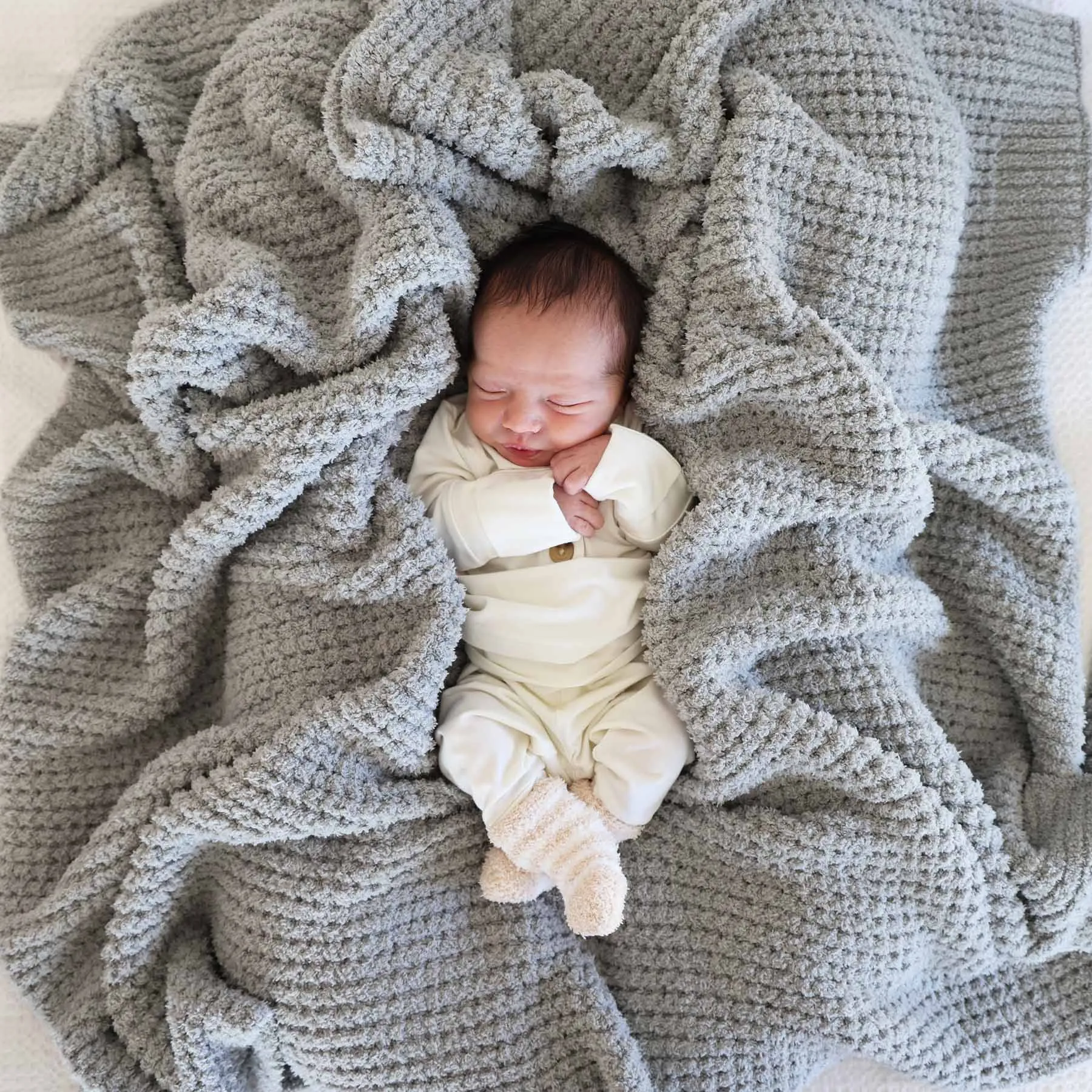CuddleLane Luxe Waffle Blankets | Solids