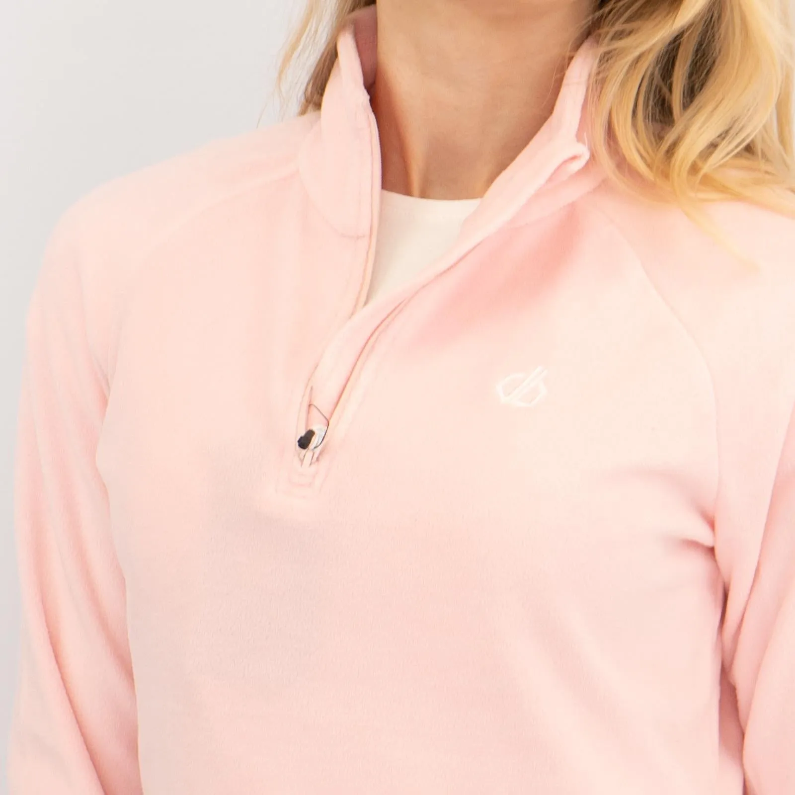 Dare 2B Womens Fleece Jacket Lightweight Freeform Half Zip Light Pink