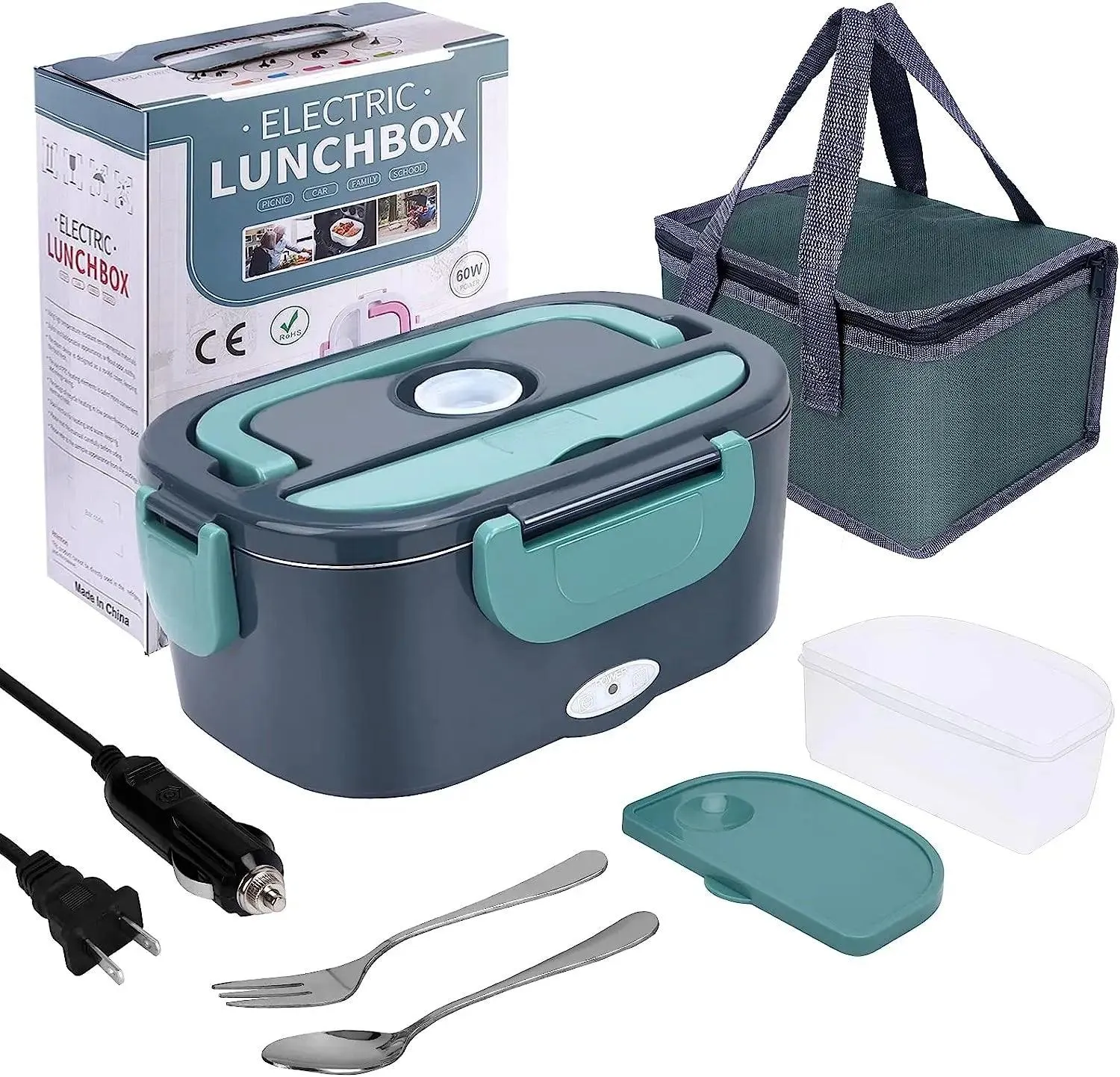 Electric Lunch Box: Versatile Food Warmer for Home and On-the-Go Meals