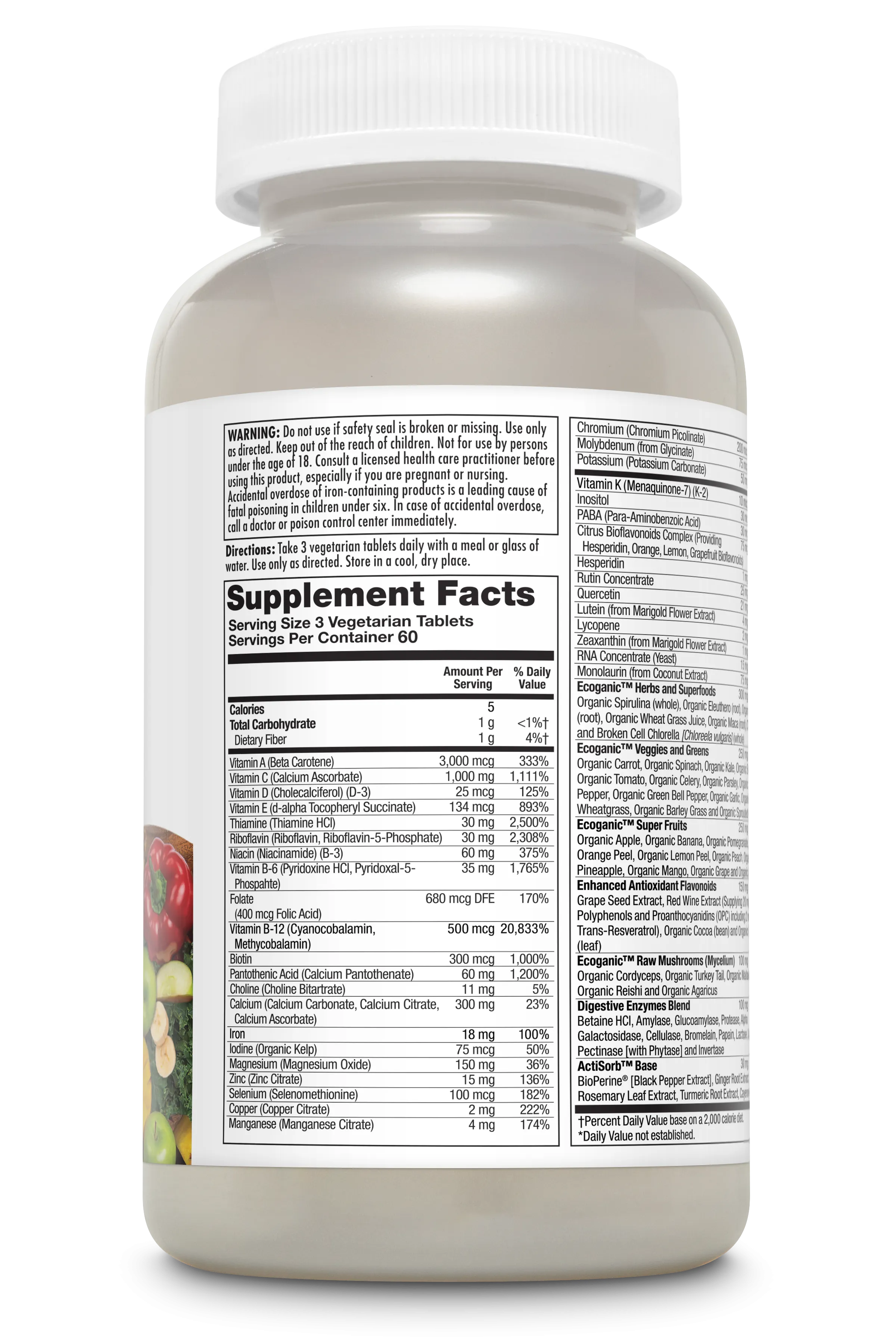 Enhanced Energy® Whole Food Multivitamin VegCaps