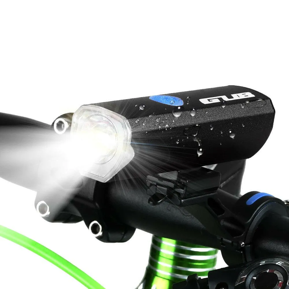 GUB 300 Lumens Bicycle Light USB Rechargeable Bike Front Handlebar Cycling LED Headlight Flashlight
