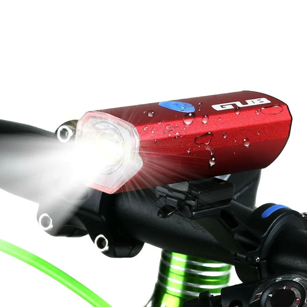 GUB 300 Lumens Bicycle Light USB Rechargeable Bike Front Handlebar Cycling LED Headlight Flashlight