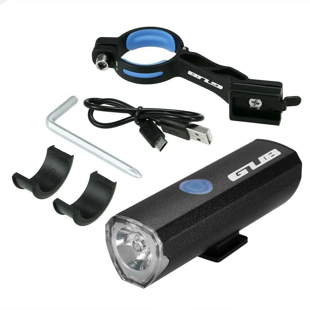 GUB 300 Lumens Bicycle Light USB Rechargeable Bike Front Handlebar Cycling LED Headlight Flashlight