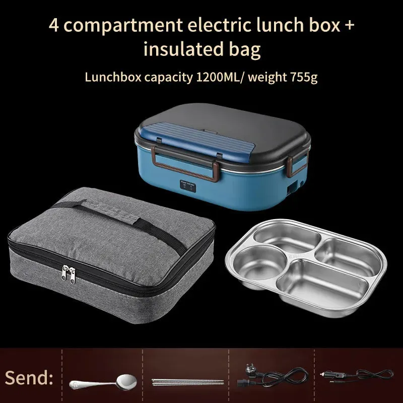 HeatMaster™️ Stainless Steel Electric Lunch Box