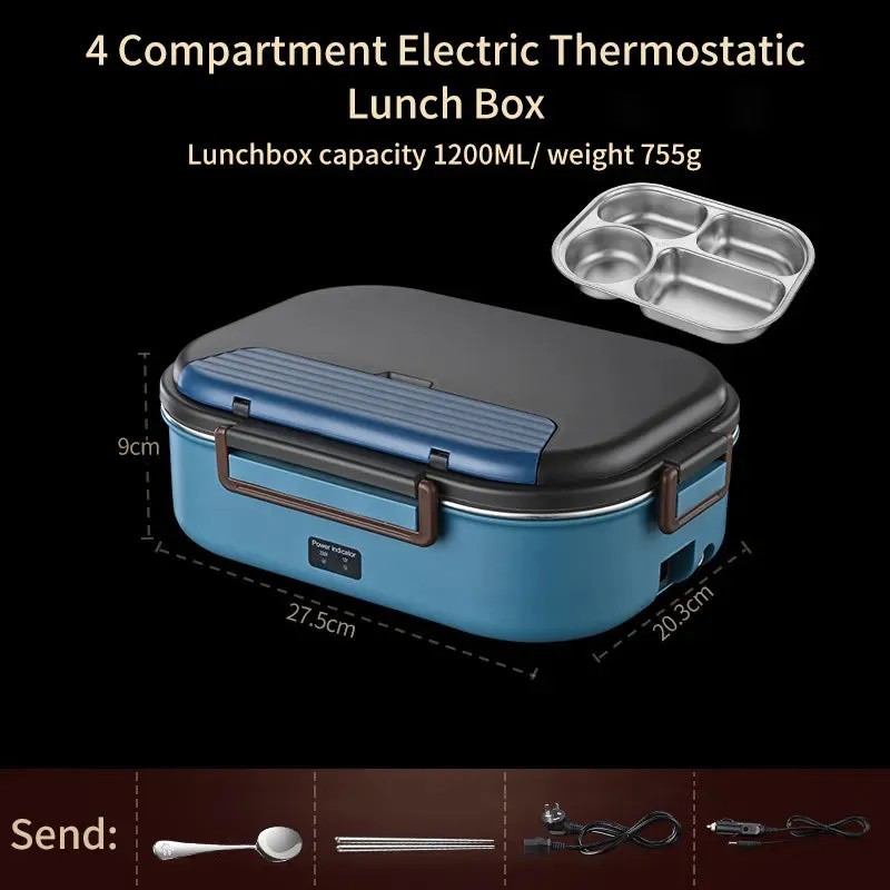 HeatMaster™️ Stainless Steel Electric Lunch Box