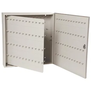 Heavy Duty Key Cabinet - Extra Panel Only | Increases Capacity by 96 Keys (Total 192 Keys) with 1" Key Hooks | Neutral Putty Color 18 Gauge Steel Material | For Car Dealerships and Automotive Use