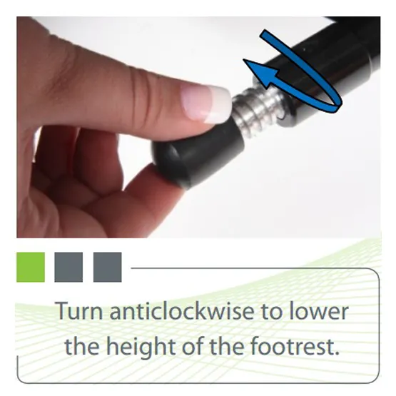 Height And Tilt Adjustable Footrest
