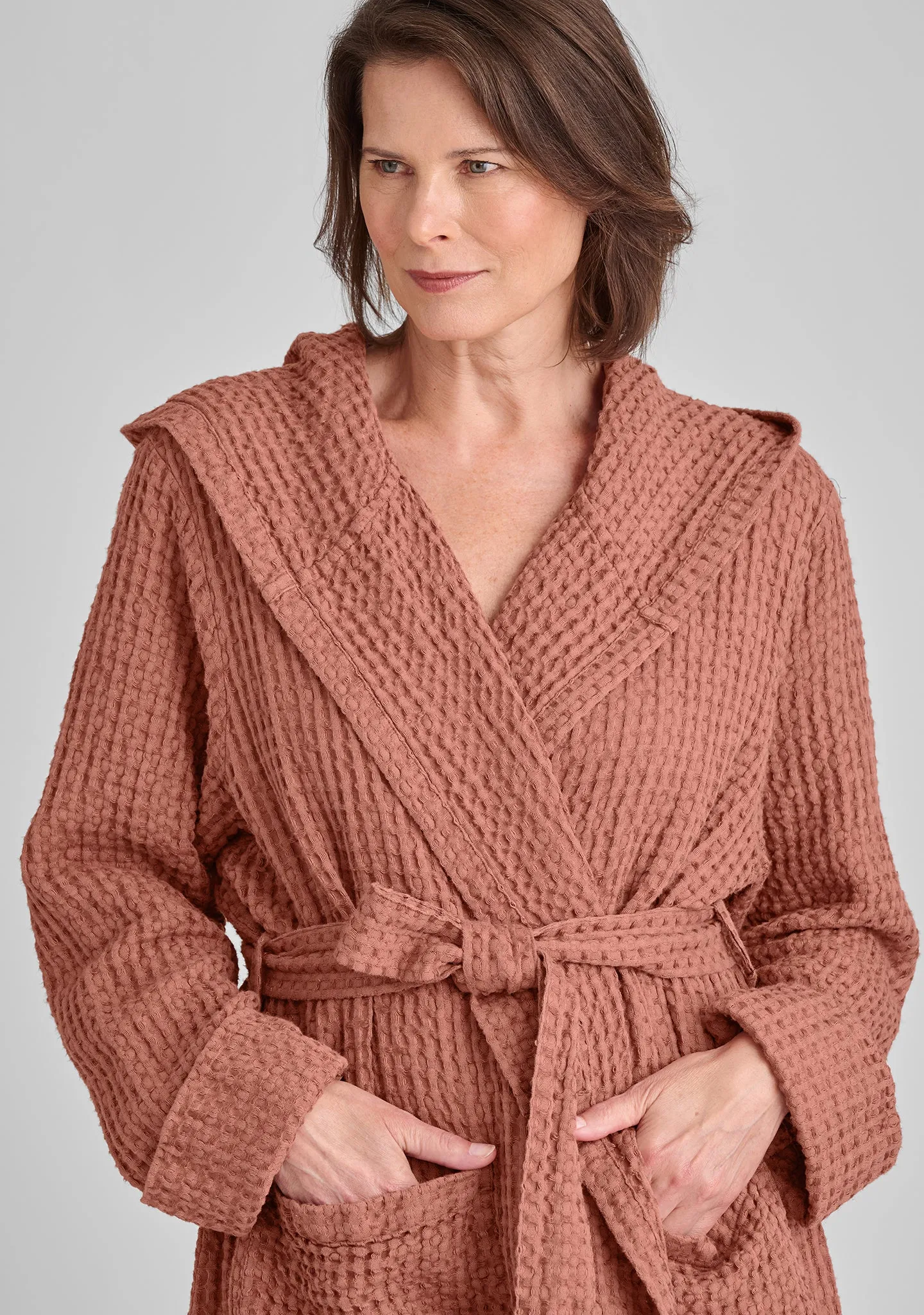 Hooded Wrapper - Linen Robe