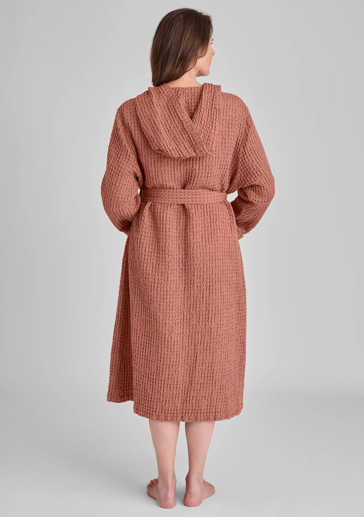 Hooded Wrapper - Linen Robe
