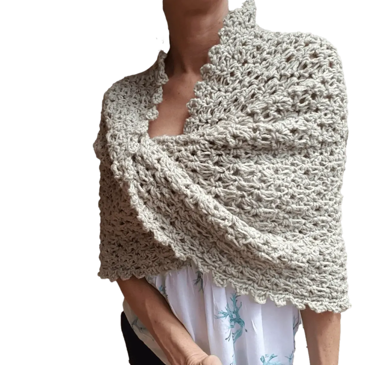 Hug Shrug – Easy Crochet Wrap Pattern for Cozy Comfort
