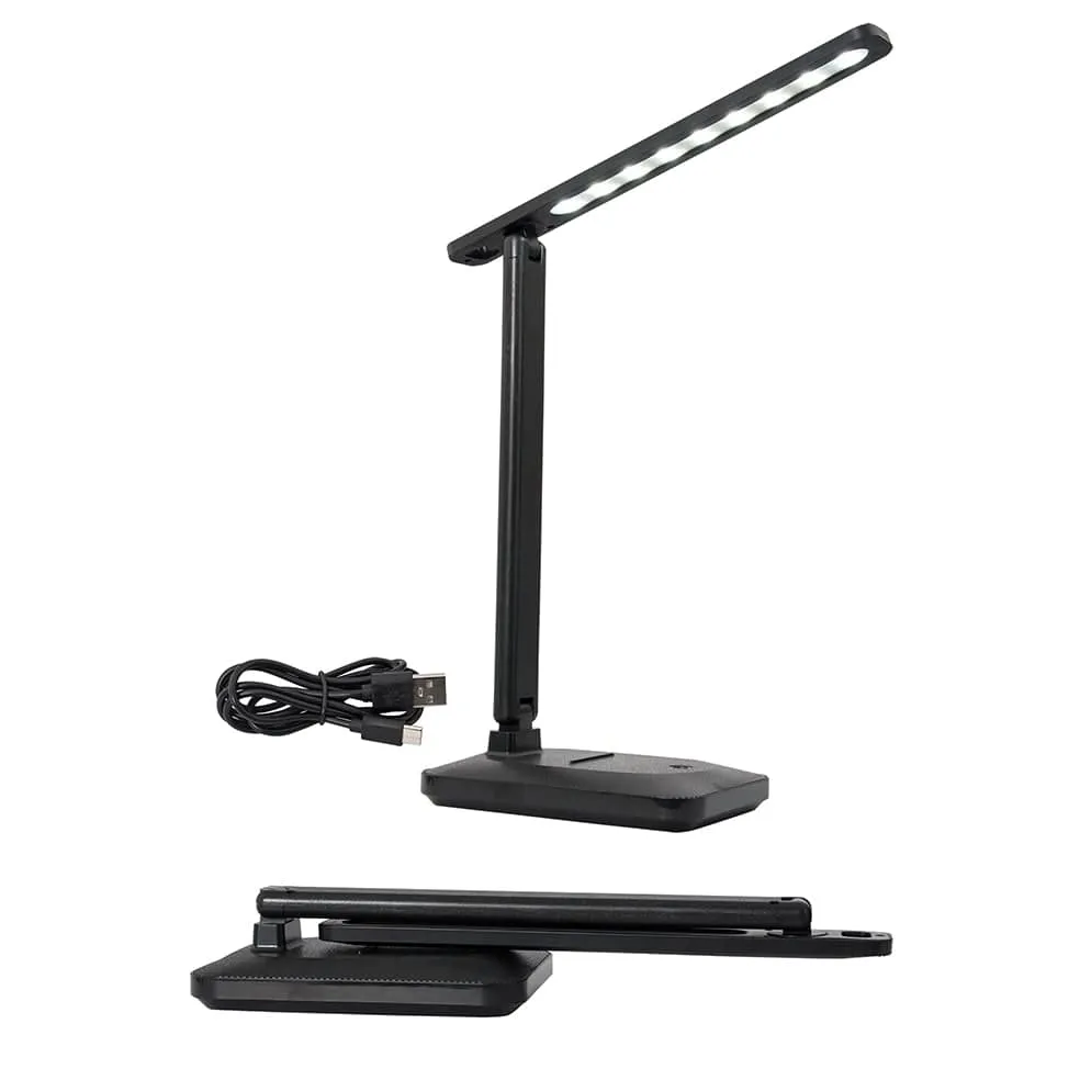 Lenny Rechargeable Folding Desk Lamp | Black or White