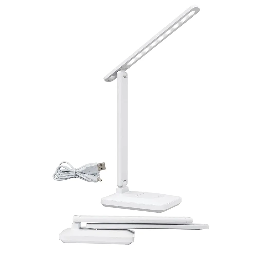 Lenny Rechargeable Folding Desk Lamp | Black or White