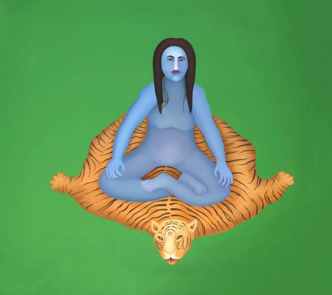 Lord Shiva Shankar - Framed Prints