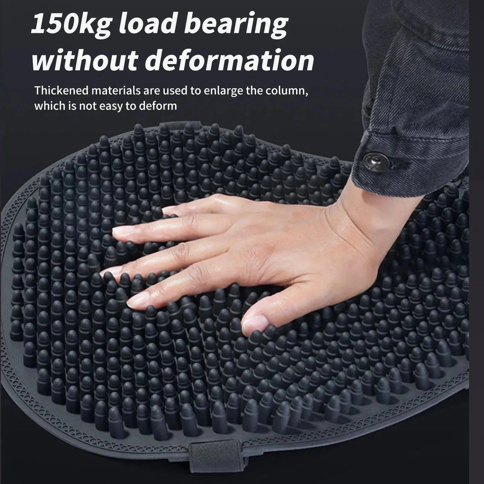 Motorcycle Silicon Seat Cushion Ergonomic Cushion Pressure Relief Ride for Riding to Relieve Pressure Absorb Shock Resist Slip