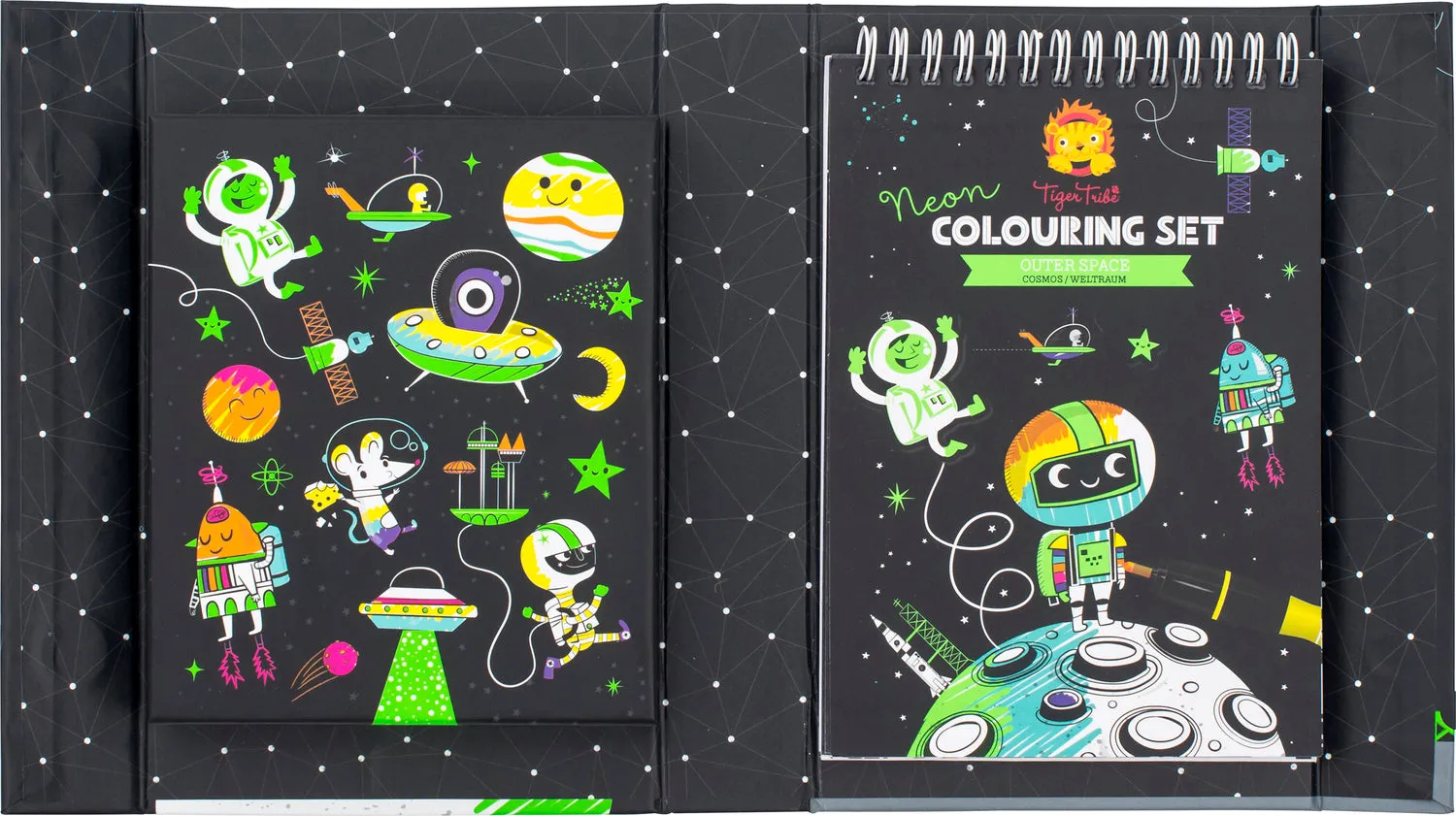 Neon Colouring Set Outer Space