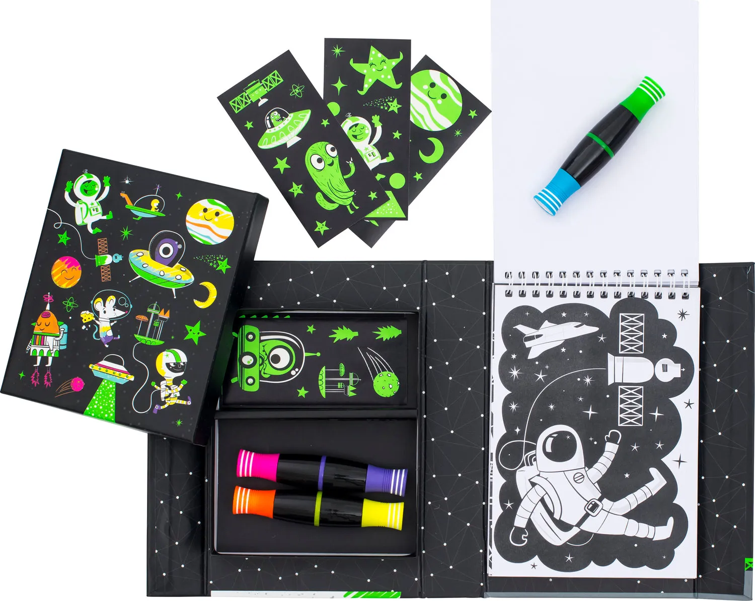 Neon Colouring Set Outer Space