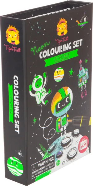 Neon Colouring Set Outer Space