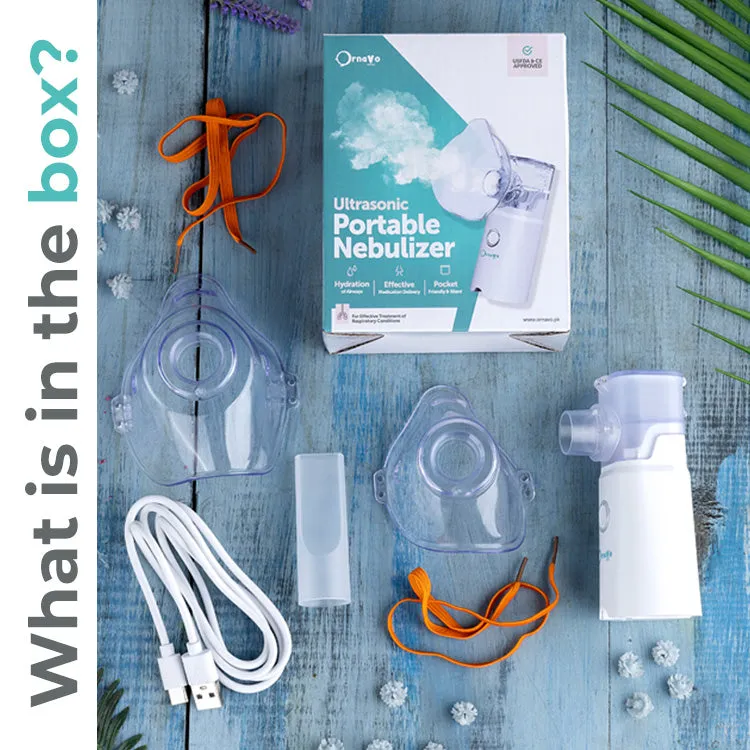 Ornavo Rechargeable Portable Mesh Nebulizer - Efficient Respiratory Relief Anywhere, Anytime