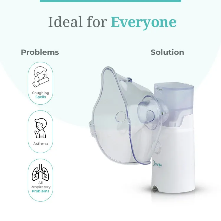 Ornavo Rechargeable Portable Mesh Nebulizer - Efficient Respiratory Relief Anywhere, Anytime