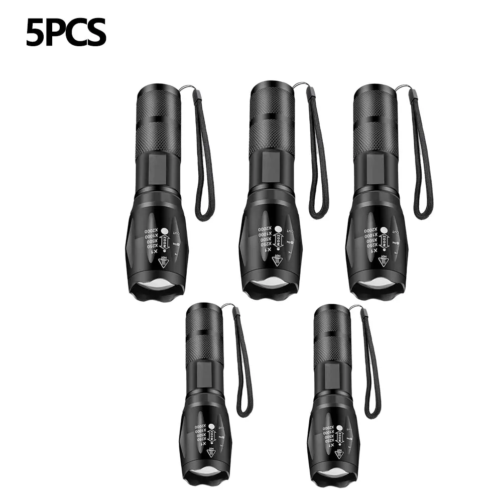 Outdoor handheld Flashlight Small Strong Light Portable Outdoor Rechargeable Super Bright Work Light Multifunctional Flashlight