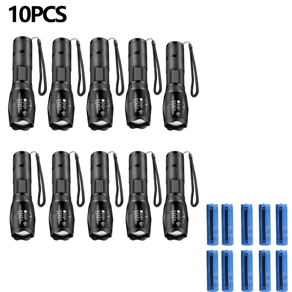 Outdoor handheld Flashlight Small Strong Light Portable Outdoor Rechargeable Super Bright Work Light Multifunctional Flashlight