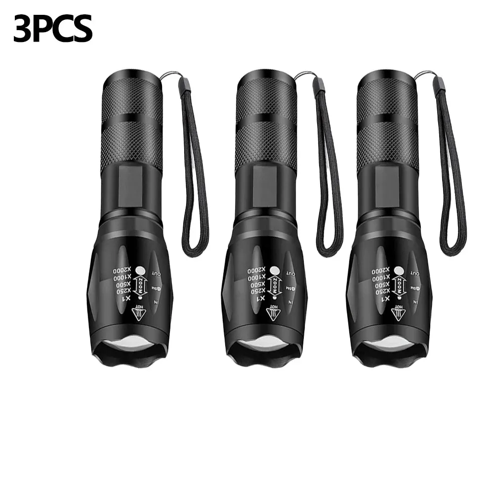 Outdoor handheld Flashlight Small Strong Light Portable Outdoor Rechargeable Super Bright Work Light Multifunctional Flashlight