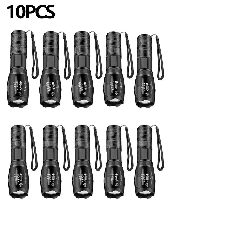 Outdoor handheld Flashlight Small Strong Light Portable Outdoor Rechargeable Super Bright Work Light Multifunctional Flashlight
