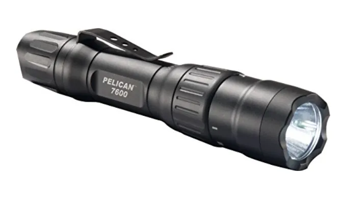 Pelican 7600 Rechargeable Tactical Flashlight (Black) - Ships Same/Next Day!