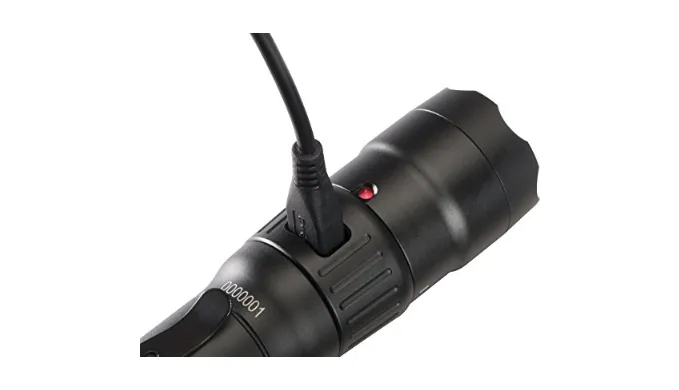 Pelican 7600 Rechargeable Tactical Flashlight (Black) - Ships Same/Next Day!