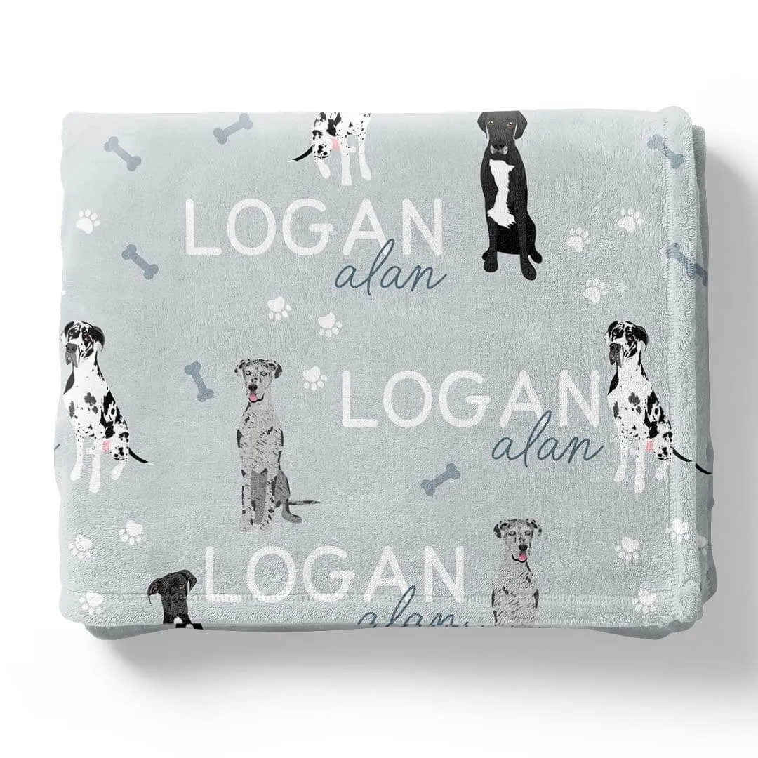 Personalized Kids Blankets | Dog Breeds