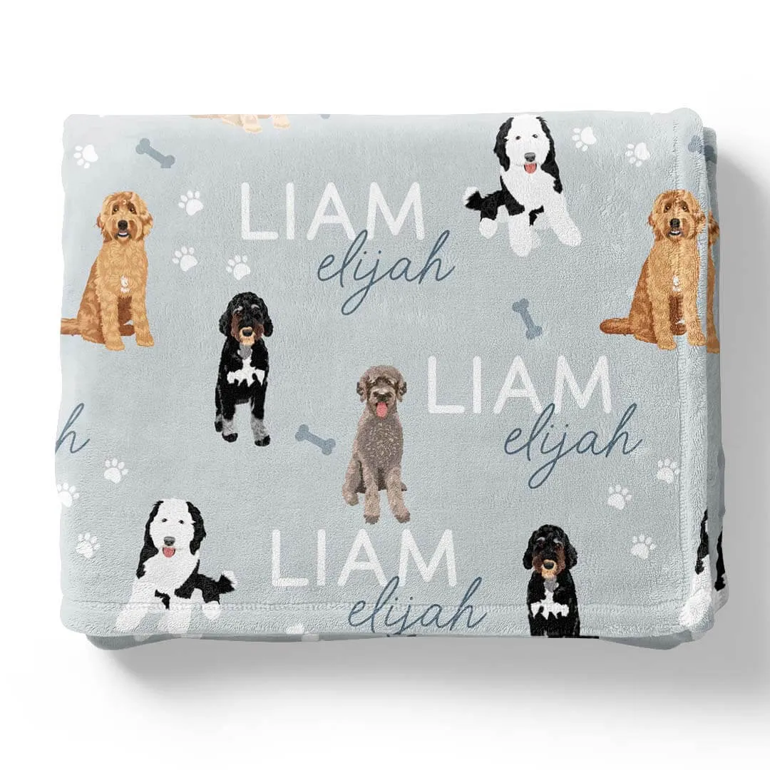 Personalized Kids Blankets | Dog Breeds