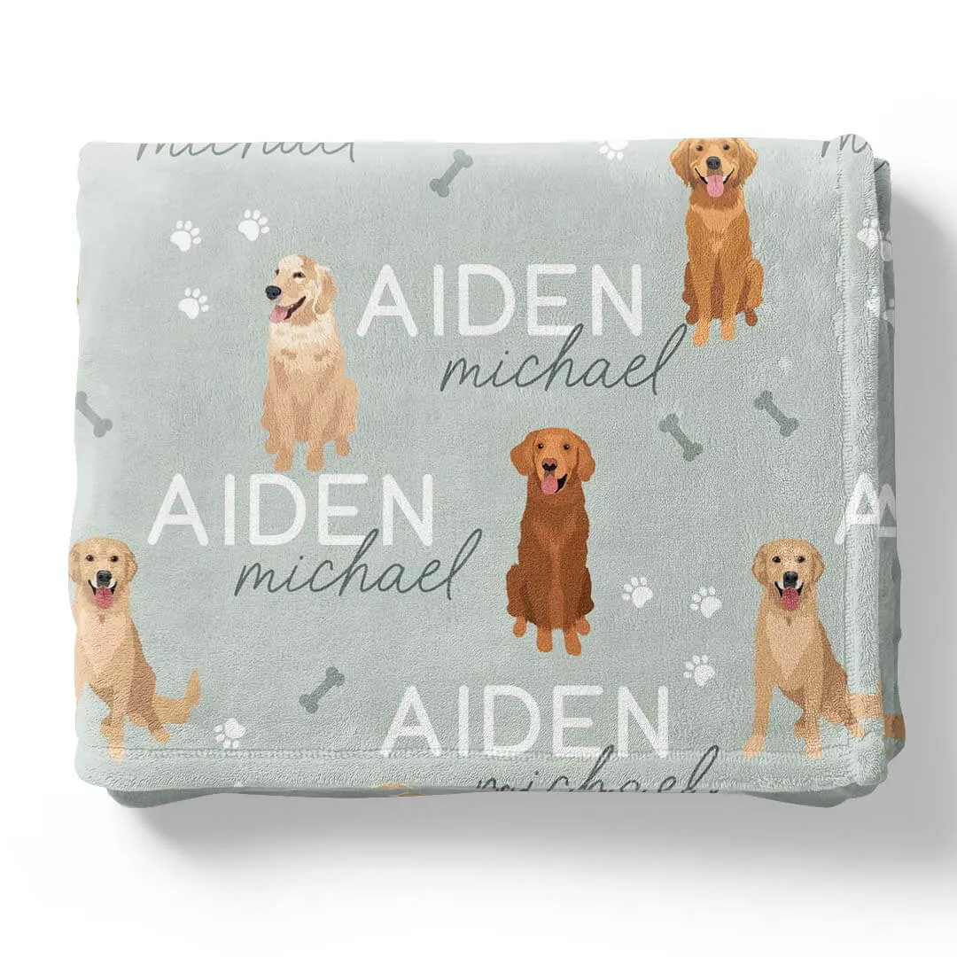 Personalized Kids Blankets | Dog Breeds