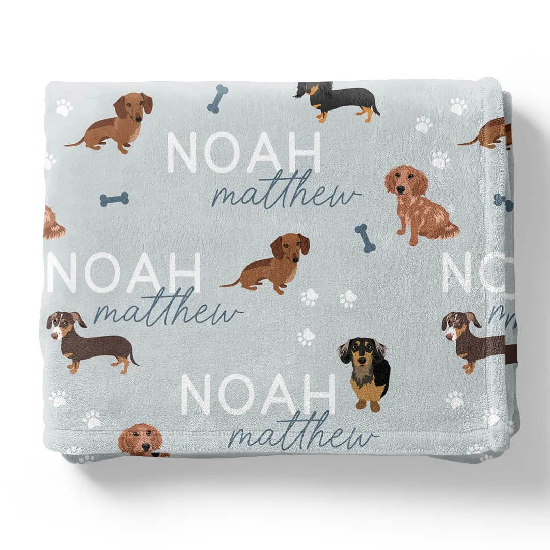 Personalized Kids Blankets | Dog Breeds