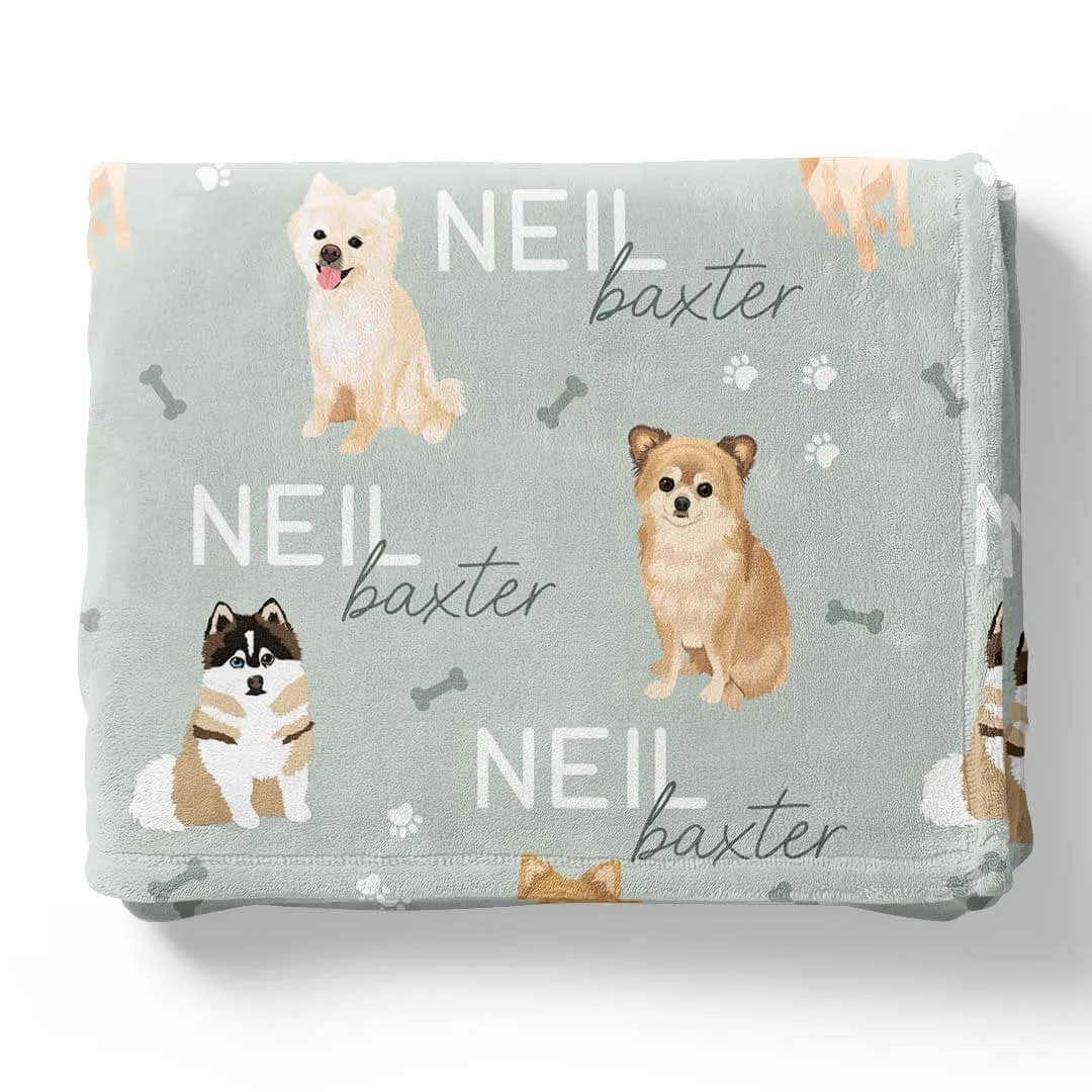 Personalized Kids Blankets | Dog Breeds