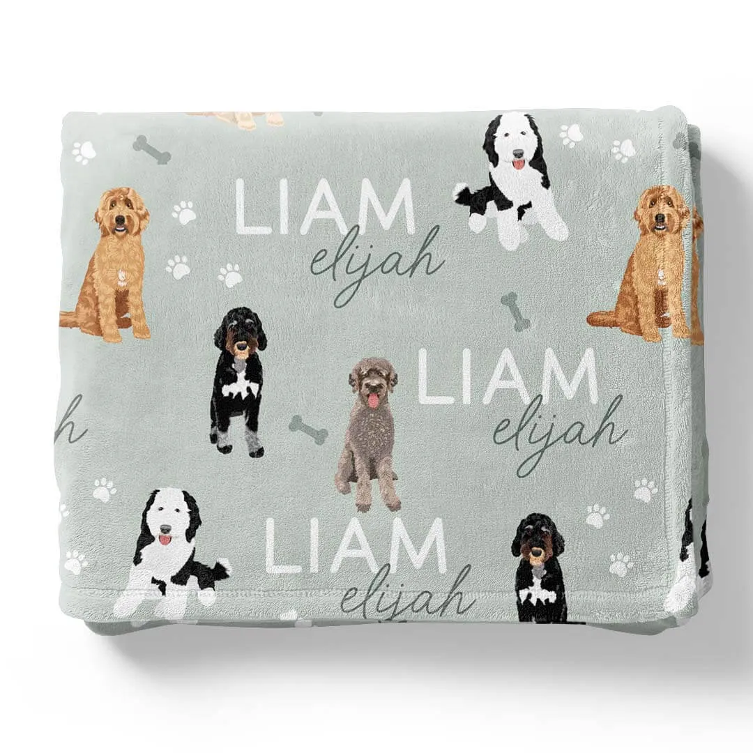 Personalized Kids Blankets | Dog Breeds